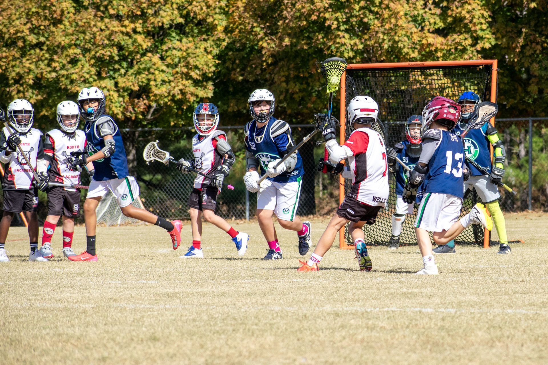 Lacrosse in action