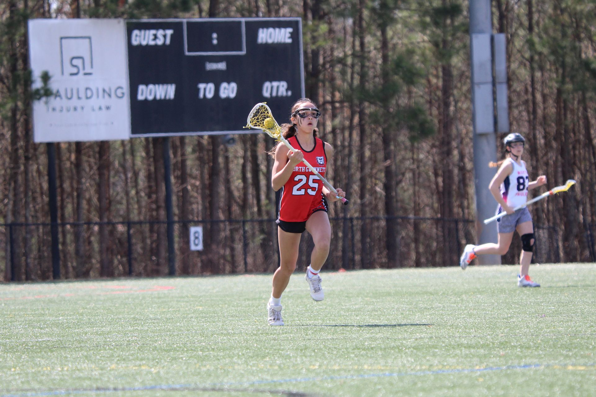 Youth lacrosse game